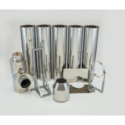 Korstnatorude komplekt Ø 80/180 mm, kõrgus 5000 mm